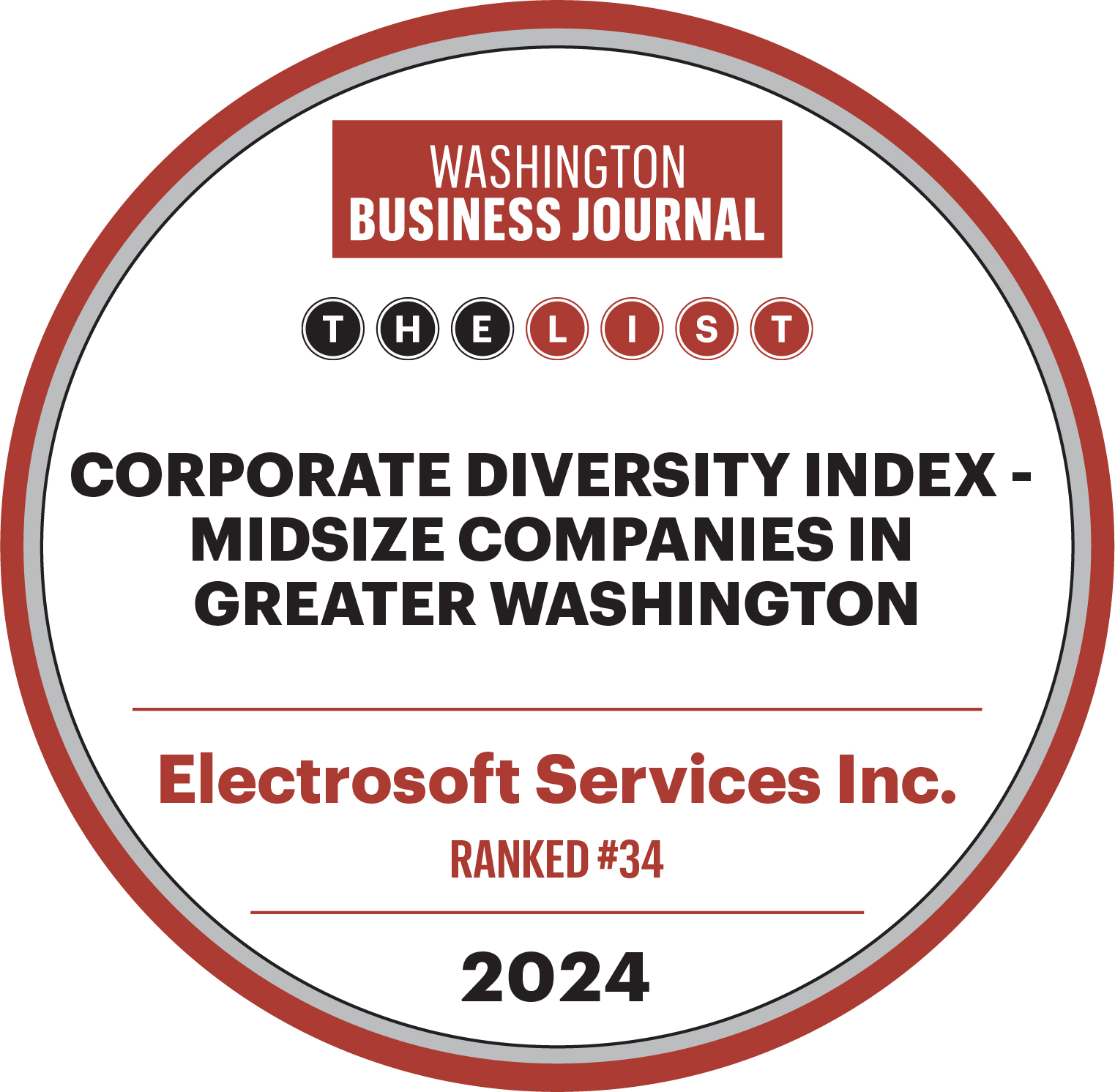 Electrosoft Named to Washington Business Journal’s Corporate Diversity Index